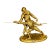 Late 19th Century “Le Maître D’Armes” Gilt Bronze Figural Group by Henri Émile Allouard For Sale