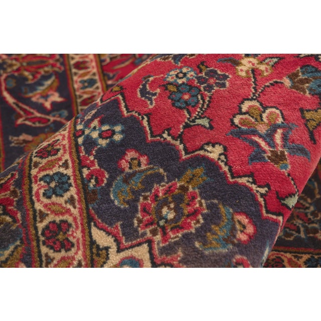 Vintage Persian Kashan Rug, 03'02 X 04'09 For Sale In Dallas - Image 6 of 10