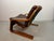 Mid-Century Leather Lounge Chair on Plywood Frame, the Netherlands 1970s For Sale - Image 9 of 10