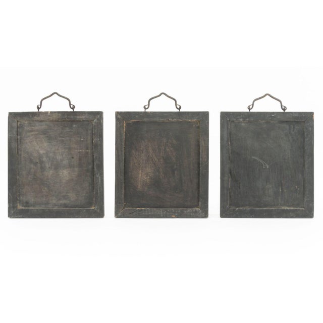 Chinese Blue and White Porcelain Plaques, 3 For Sale - Image 11 of 11