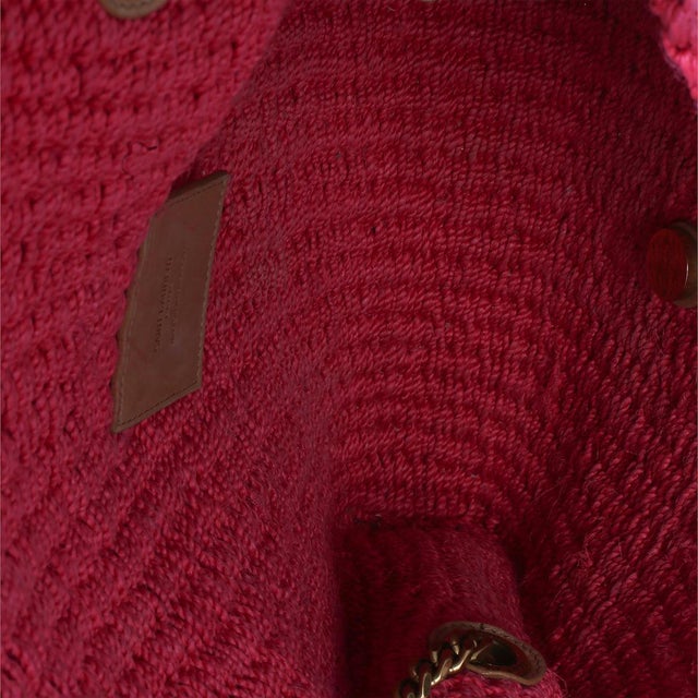 Pink Raffia Medium Kate Chain Bag For Sale - Image 9 of 9