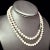 Contemporary Mikimoto Akoya Pearl Necklace 31" 7 mm Silver Clasp Estate For Sale - Image 3 of 10