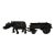 Vintage Hand-Carved Water Buffalo With Wooden Wagon Cart – Folk Art Sculpture For Sale