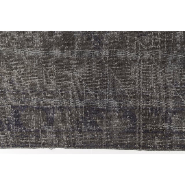 Vintage Anatolian Dark Grey Rug For Sale - Image 4 of 10
