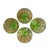 1940s Art Deco Uranium Green Glass Sorbet Cups - Set of Four For Sale - Image 4 of 5
