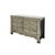 Distressed Light Gray Olive 6 Drawers Credenza Storage Sideboard Cabinet For Sale - Image 4 of 7