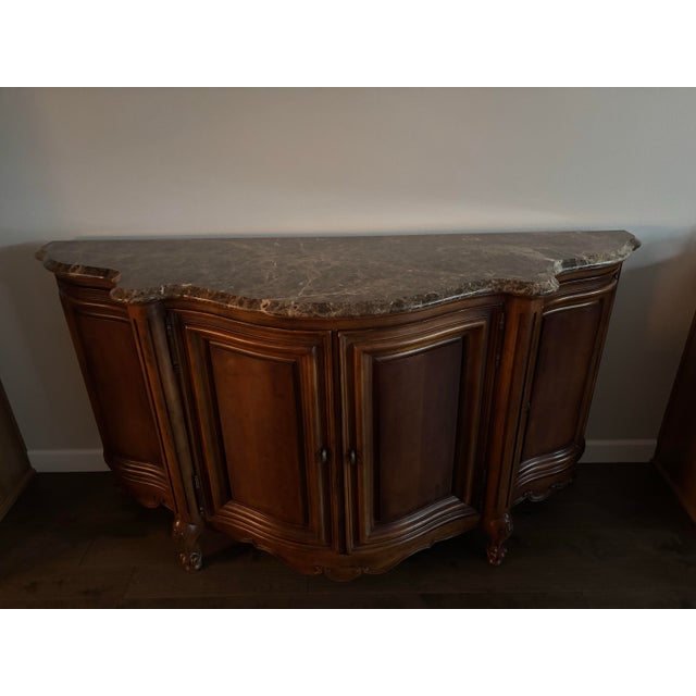 Century Furniture Coeur De France Credenza With Marble Top For Sale In Portland, OR - Image 6 of 9