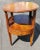 Brown W. A. Berkey for Widdicomb Oval Banded Inlaid Mahogany Occasional Serving Table on Wheels For Sale - Image 8 of 8