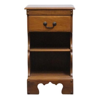 Abernathy Furniture Co. Solid Hard Rock Maple Early American 16" Open Cabinet Nightstand For Sale