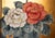 Goldenrod 1970s "Chrysanthemums and Sparrows", Antique Style Chinoiserie Painted Screen For Sale - Image 8 of 18