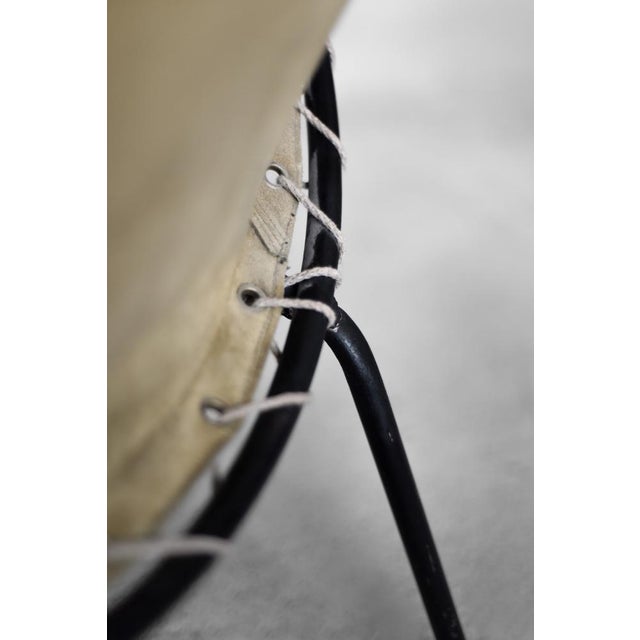 Mid-Century Modern German Earthy Green Suede Circle Balloon Chair by Lusch Erzeugnis for Lusch & Co., 1960s For Sale - Image 15 of 18