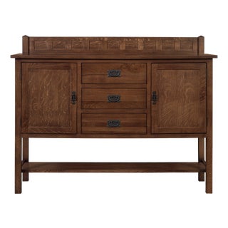 Mission Turner Sideboard With 3 Drawers and 2 Doors - Walnut (Aw) - 58" For Sale