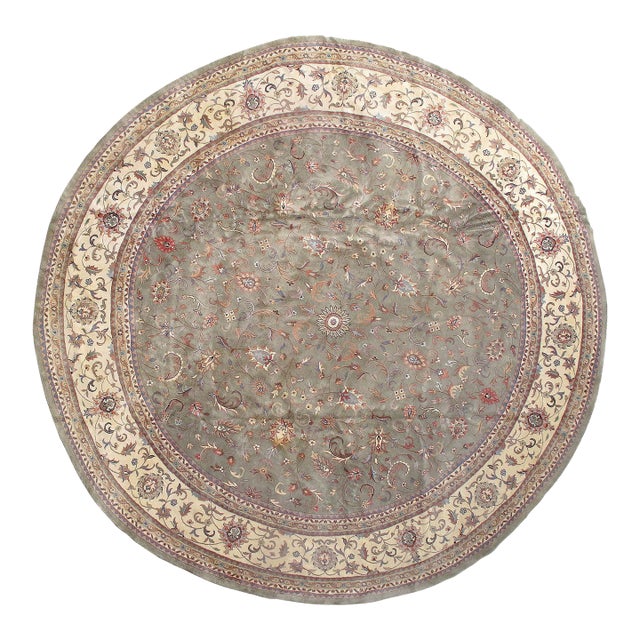 Pasargad DC Fine Hand Knotted Round Rug For Sale