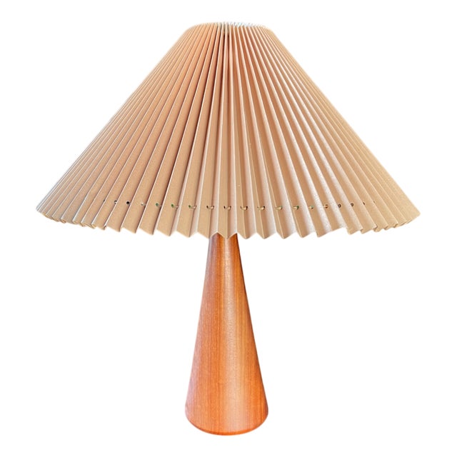 Teak Base Table Lamp from Nordiska Kompaniet, 1960 For Sale