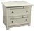 Eggshell Two Drawer File Cabinet For Sale