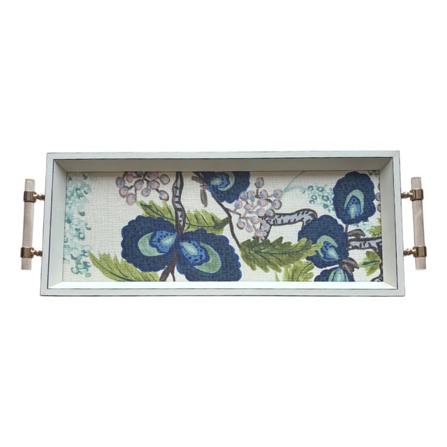 Custom Tray With Ferrick Mason Fabric For Sale