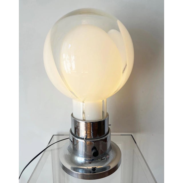 1970s Space Age Murano Glass Table Lamp, 1970s For Sale - Image 5 of 6