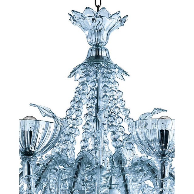 Contemporary Turquoise Cà Rezzonico Murano Glass Chandelier by Simoeng For Sale - Image 3 of 8