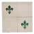 1900s Fleur De Lis and White Antique Set of Four Large Tiles, Portuguese For Sale