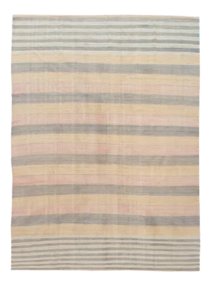 Striped Modern Kilim Room Size Wool Rug