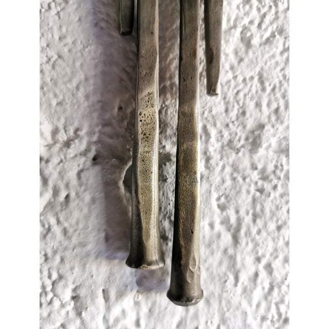 Vintage Brutalist Stainless Steel Cross, 1970s For Sale - Image 4 of 7