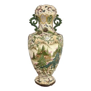 Large Satsuma Vase, 1900s For Sale