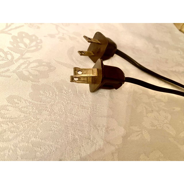 Hollywood Regency Solid Brass Uniquely Intricate Candlestick Style Pair of Lamps Excellent Condition Mid 20th Century For Sale - Image 3 of 12