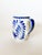 Vintage Anfora Mexico Puebla Blue Creamer Pitcher For Sale - Image 4 of 7