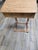 Wood Antique Primitive Early American Slant-Top Child's School Desk For Sale - Image 7 of 12
