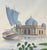 Indian Chinoiserie-Inspired South Asian Landscape Wall Art, 4-Panel Set For Sale - Image 3 of 4