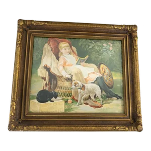 19th Century Chromolithograph Advertising Print for Dingman Soap