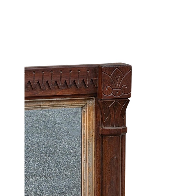 19th Century American Victorian Walnut Mirror. For Sale - Image 16 of 17