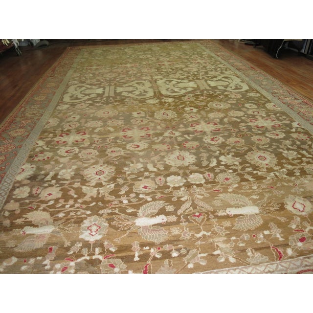 Zabihi Collection Oversize Indian Antique Agra Carpet - 12'3" x 23'2" For Sale - Image 10 of 12