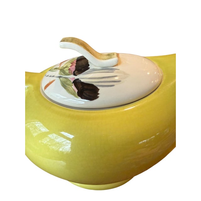 1950s Redwing Pottery Lotus Teapot 1950’s For Sale - Image 5 of 16
