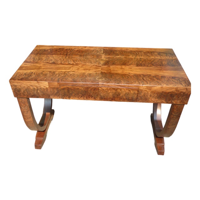 Walnut Desk / Flamboyant / Spectacular For Sale
