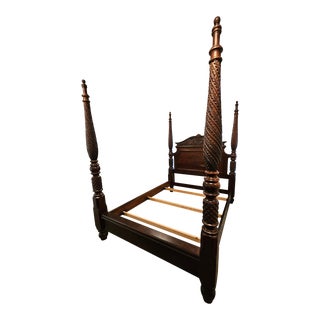 1990s Bernhardt 4 Poster Queen Bed For Sale