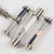 1990s Emilio Pucci Futuristic Silvered Metal and Silk Abstract Geometric Necklace For Sale - Image 5 of 9