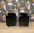 Bedside Tables in Black Acrylic Glass, 1970s, Set of 2 For Sale - Image 4 of 18