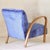 Art Deco Blue Velvet Armchair in Beech Wood, France, 1920s For Sale - Image 3 of 14