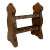1960s Dutch Brutalist Oak Wine Rack For Sale
