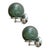 Green Ballotton Murano Glass Wall Sconces by Simoeng, Set of 2 For Sale - Image 6 of 6