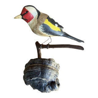 Austrian Folk Art Carved Wood Bird #84, 1930s For Sale