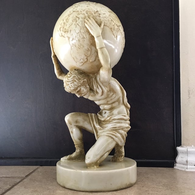Vintage Greek Titan Atlas Sculpture Chairish