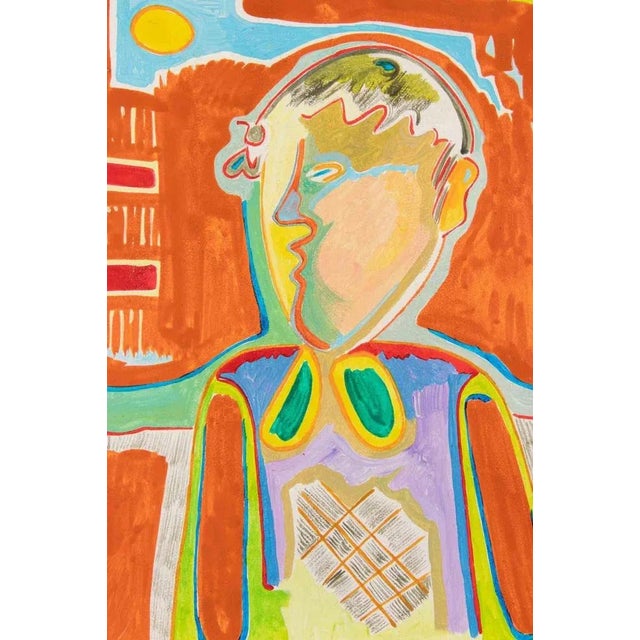 Oil on board realized by Luciano Schifano (1943) in 1984. Hand signed and titled. Good condition. This piece is attributed...