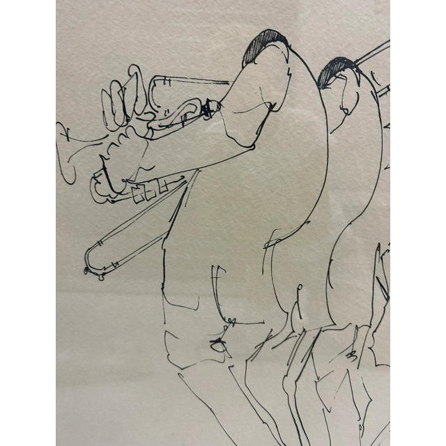 1970s Vintage 1970's Original Leo Meiersdorf New Orleans Drawing, Framed For Sale - Image 5 of 11