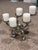 Silver Silver-Finished Cast Metal Octopus Candelabra / Pillar Candle Holder. For Sale - Image 8 of 9