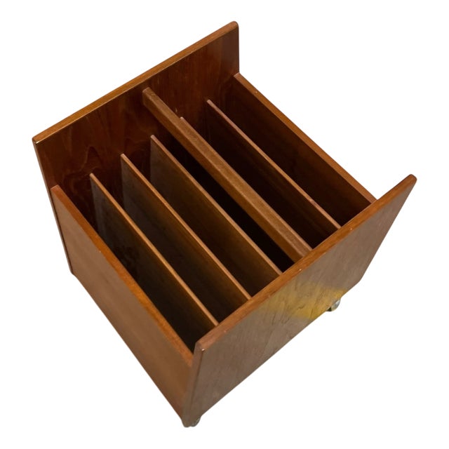 Rosewood Magazine Rack by Rolf Hesland for Bruksbo, 1960s For Sale