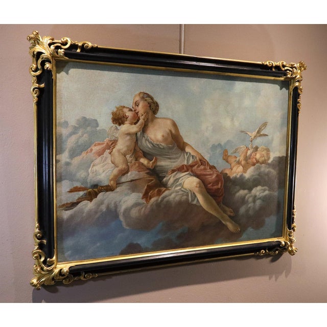 Noël Hallé, Venus and Cupid, 1760, Oil on Canvas For Sale - Image 14 of 16