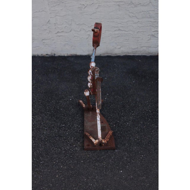 Industrial Metal Road Runner Sculpture Garden Statue For Sale - Image 12 of 18
