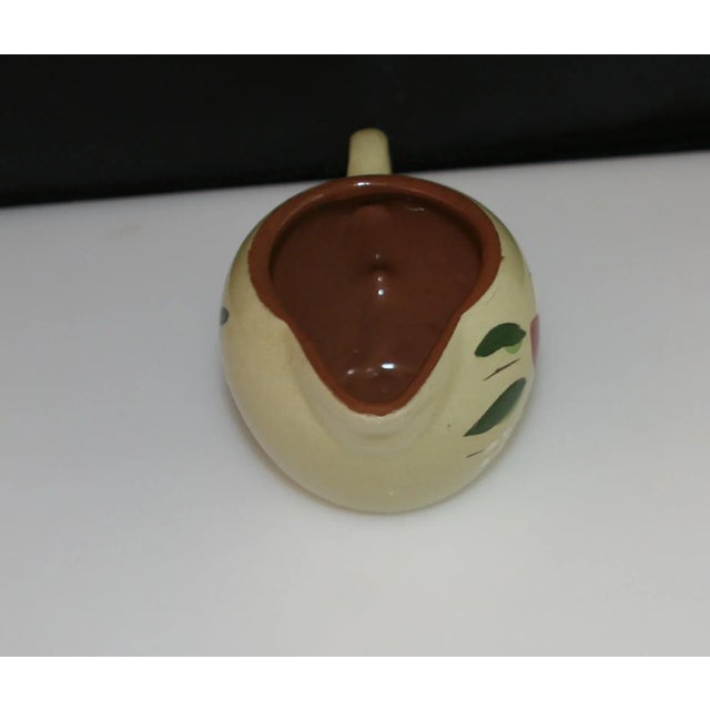 Stangl Mid Century Stangl Pottery Magnolia Pattern Hand Crafted Creamer For Sale - Image 4 of 9